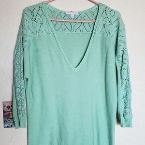 Knitted sweater shirt